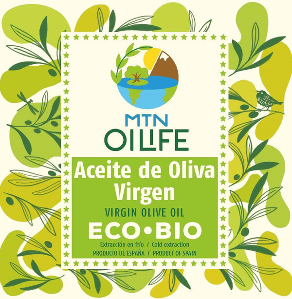 Aceite de Oliva Virgen - OILIFE - ECO BIO - Cosecha 2022-2023 - Caja de 2 envases de 5 L